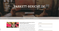 Desktop Screenshot of parkett-bericht.de