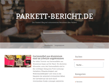 Tablet Screenshot of parkett-bericht.de